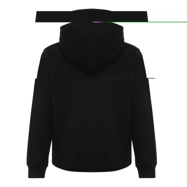Logo trade promotional merchandise image of: Iqoniq Yengo kids recycled cotton hoodie with sidepockets